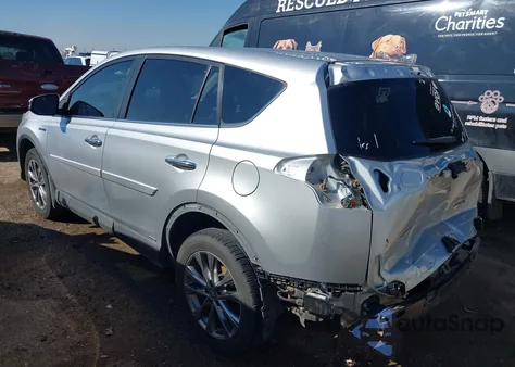 2016 Toyota Rav4 Hybrid Limited z USA, uszkodzony, nr VIN JTMDJREV2GD012869